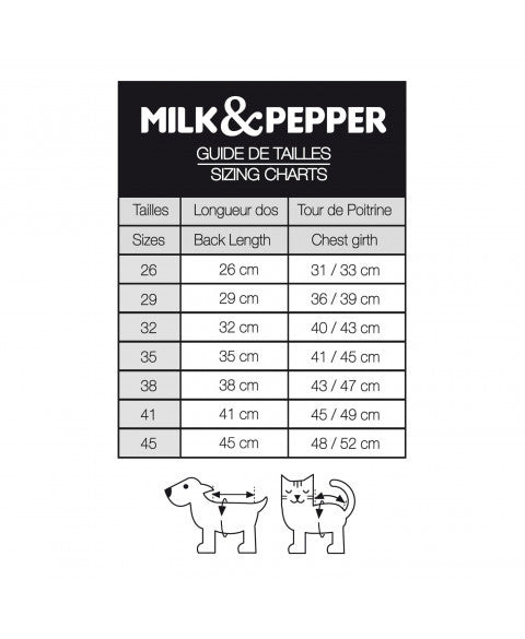 Milk & Pepper kutya esőkabát beépített hámmal