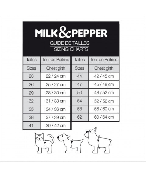 Milk & Pepper Fuji szürke kutyahám