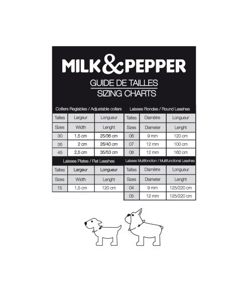 Milk & Pepper Állítható nyakörv