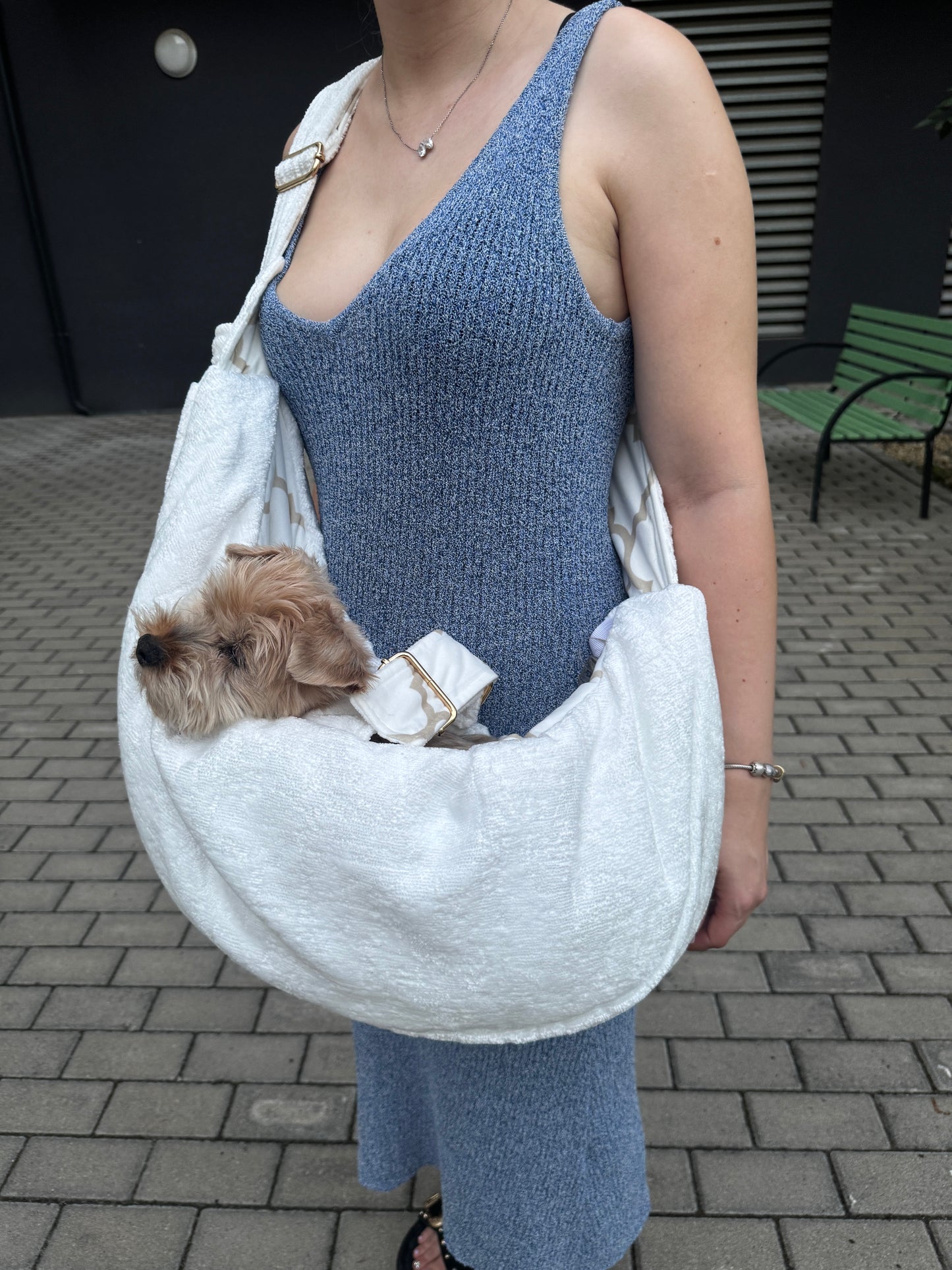 Elite Puppy Velvet fehér hordozó