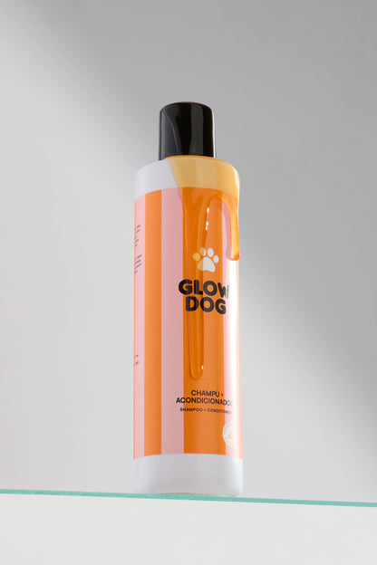 Glow Dog 2 az 1-ben Vitaminos Sampon & kondicionáló kutyáknak