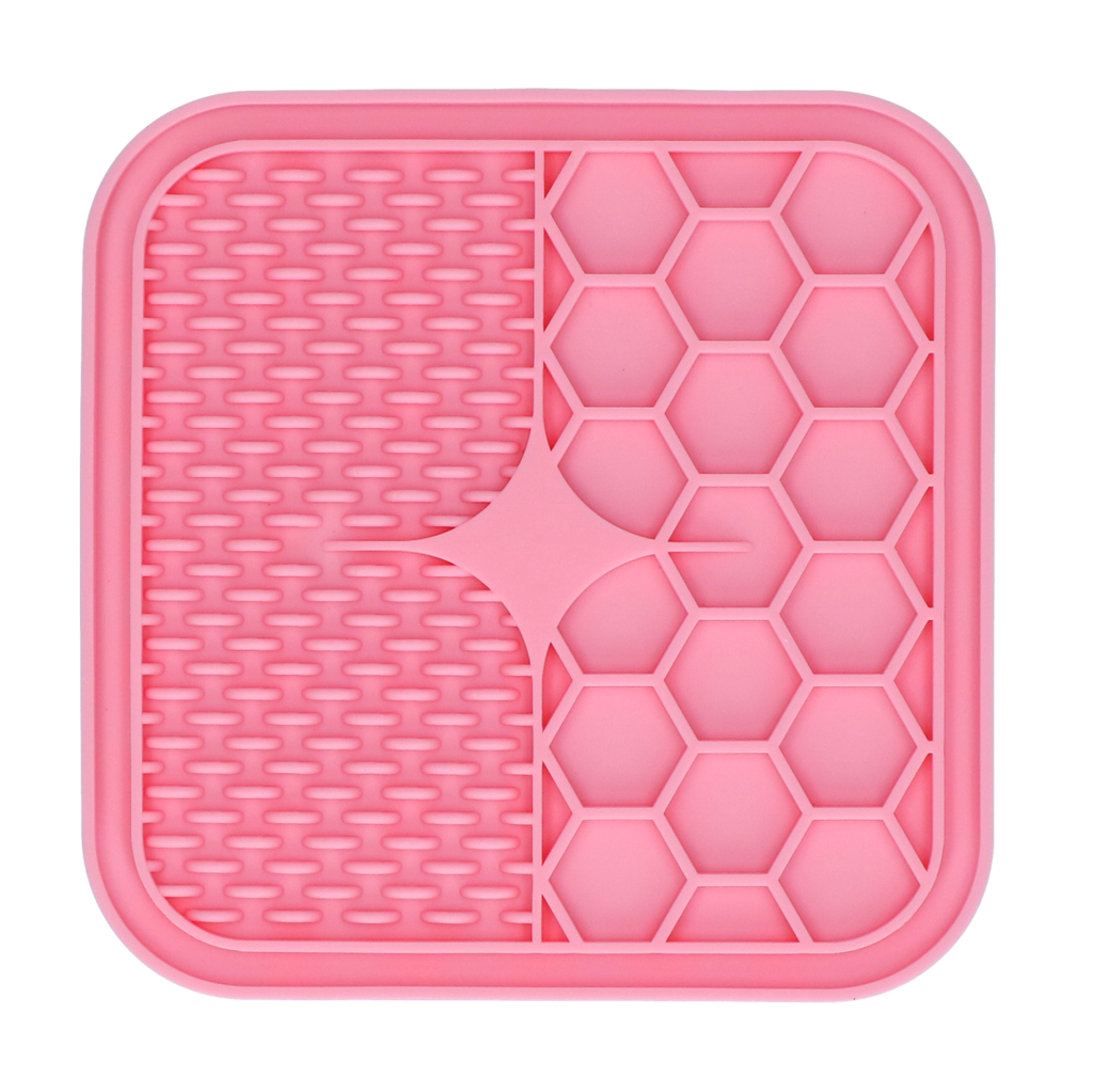 Eat Slow Live Longer Lick Mat Pink