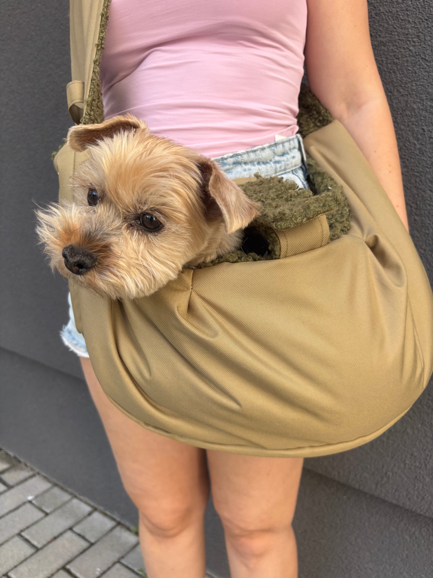 Elite Puppy Khaki kutyahordozó táska