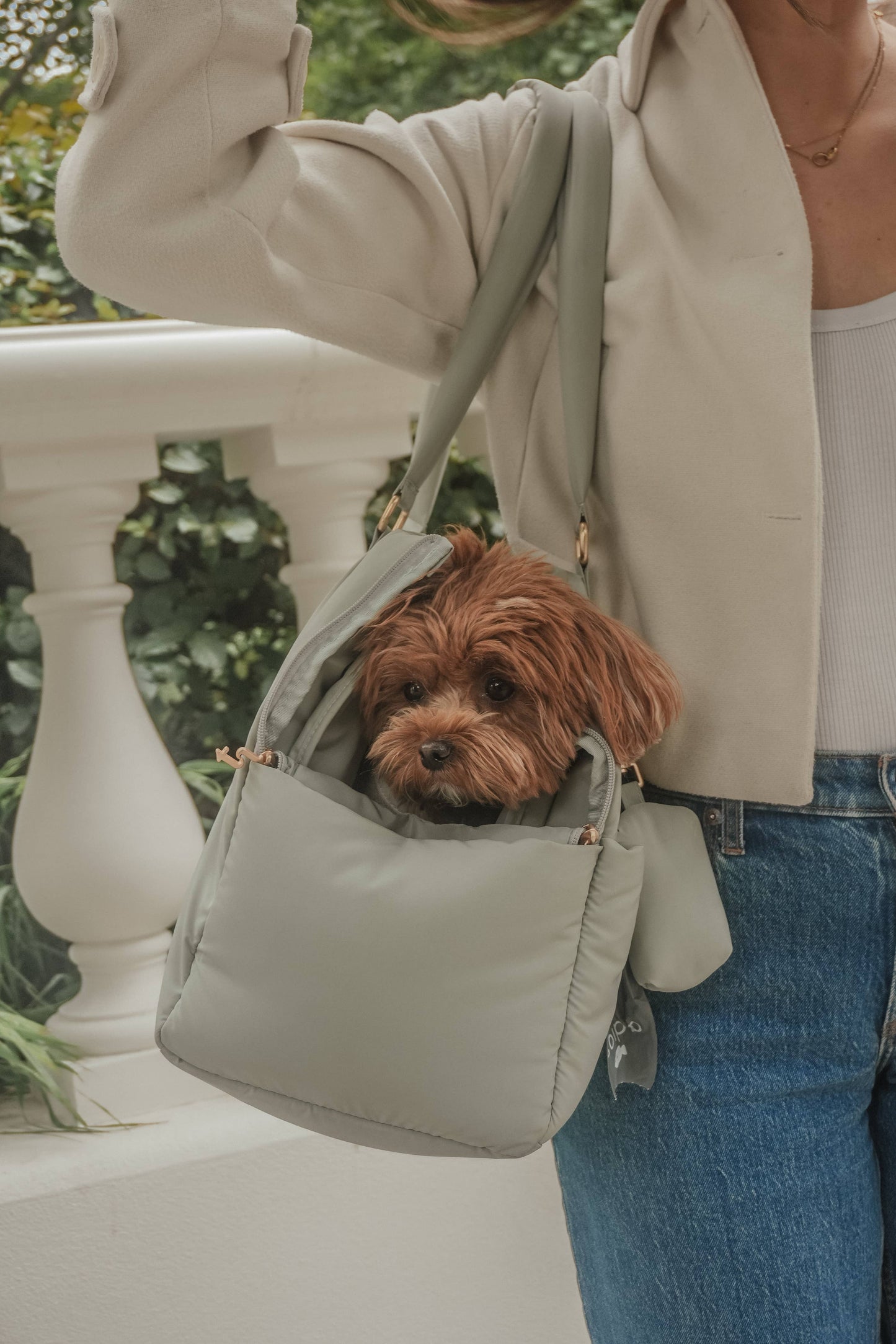 By Teddy The Puffer Carrier Matcha - Kutyahordozó táska