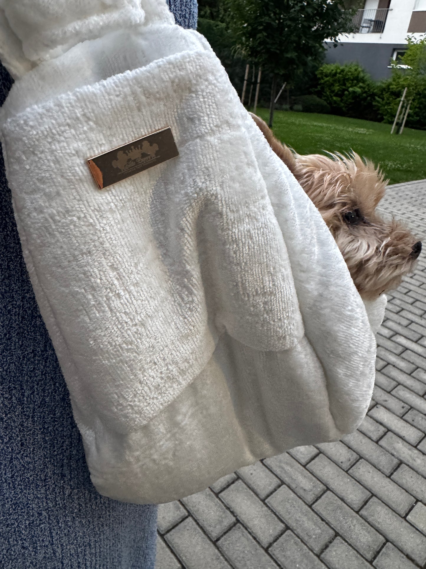 Elite Puppy Velvet fehér hordozó