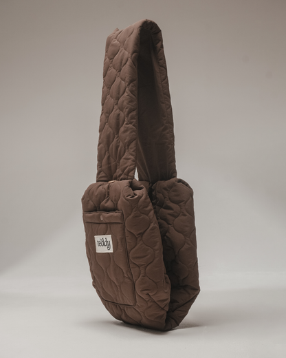 By Teddy Quilted Sling Kutyahordozó - Chocolate