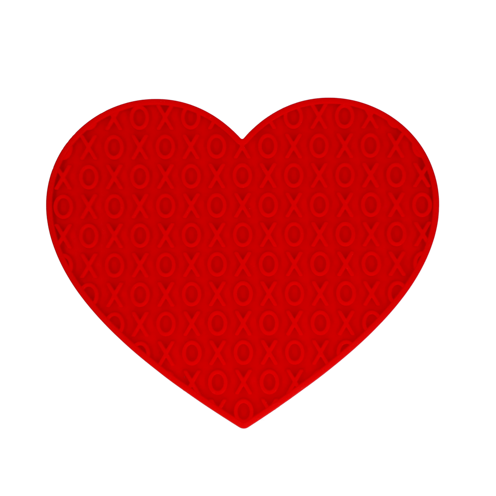 Eat Slow Live Longer Lick Mat Lovely Red
