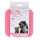Eat Slow Live Longer Lick Mat Pink