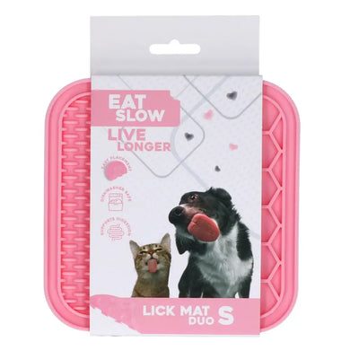 Eat Slow Live Longer Lick Mat Pink