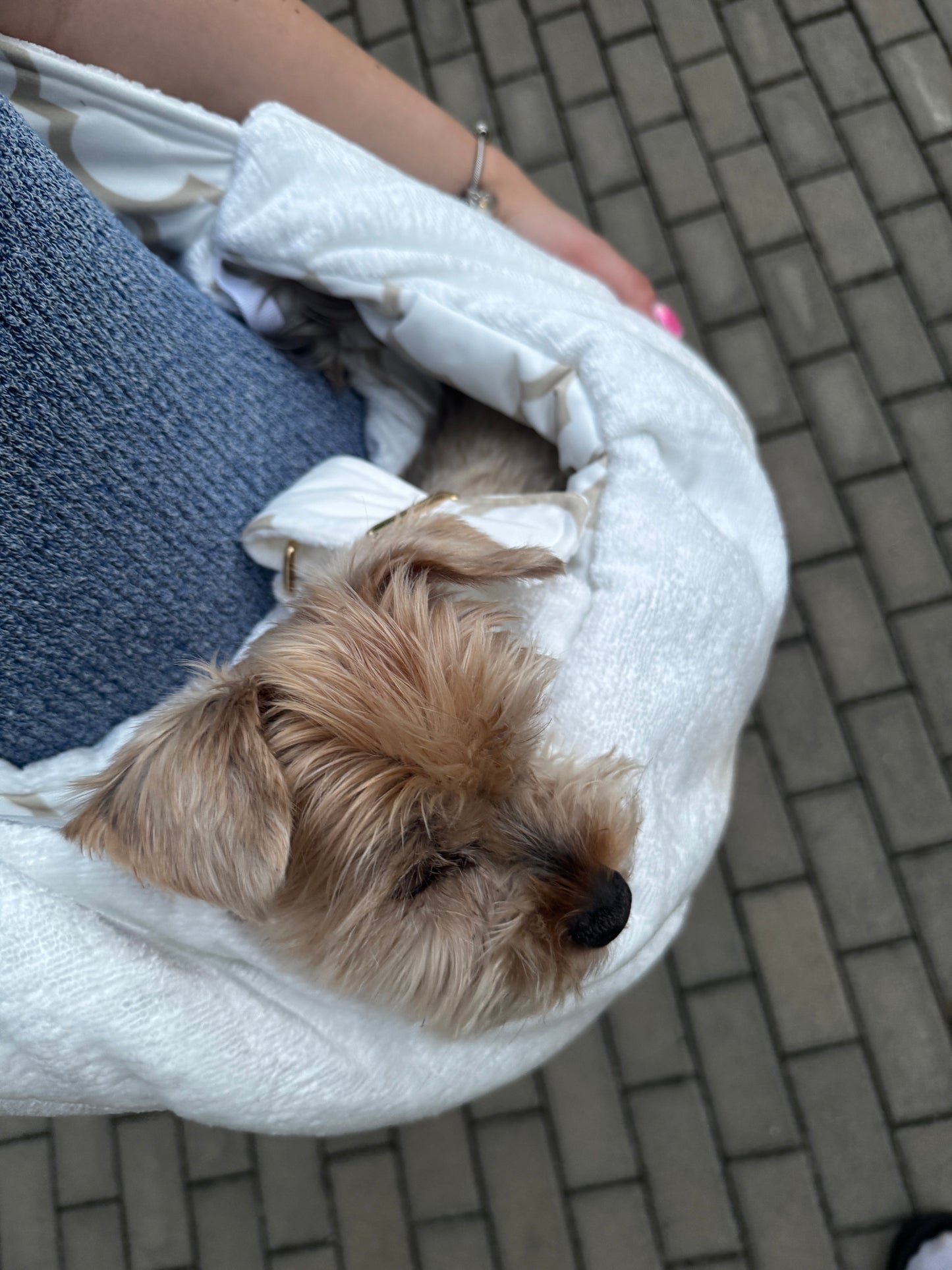 Elite Puppy Velvet fehér hordozó