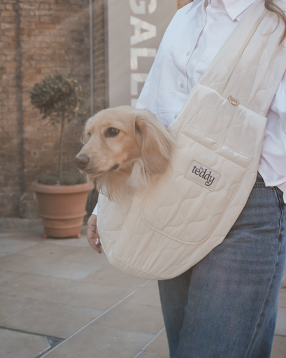 By Teddy Marshmallow | The Quilted Sling hordozó