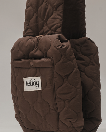 By Teddy Quilted Sling Kutyahordozó - Chocolate