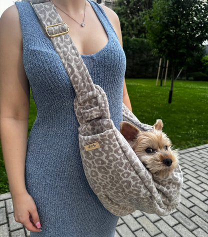 Elite Puppy Leopard print hordozó