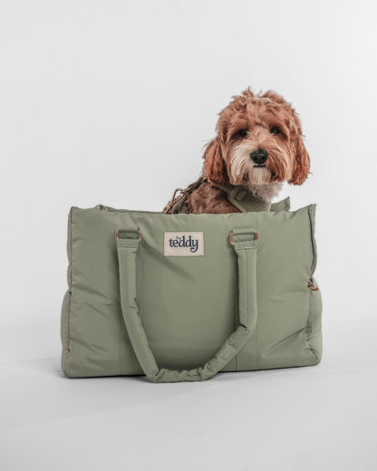 By Teddy The Puffer Carrier Matcha - Kutyahordozó táska