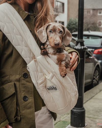 By Teddy Marshmallow | The Quilted Sling hordozó