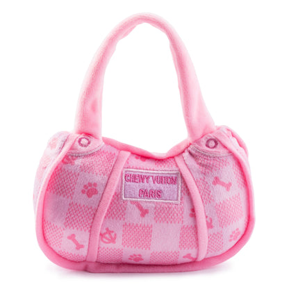 Pink Chewy Vuiton kézitáska kutyajáték