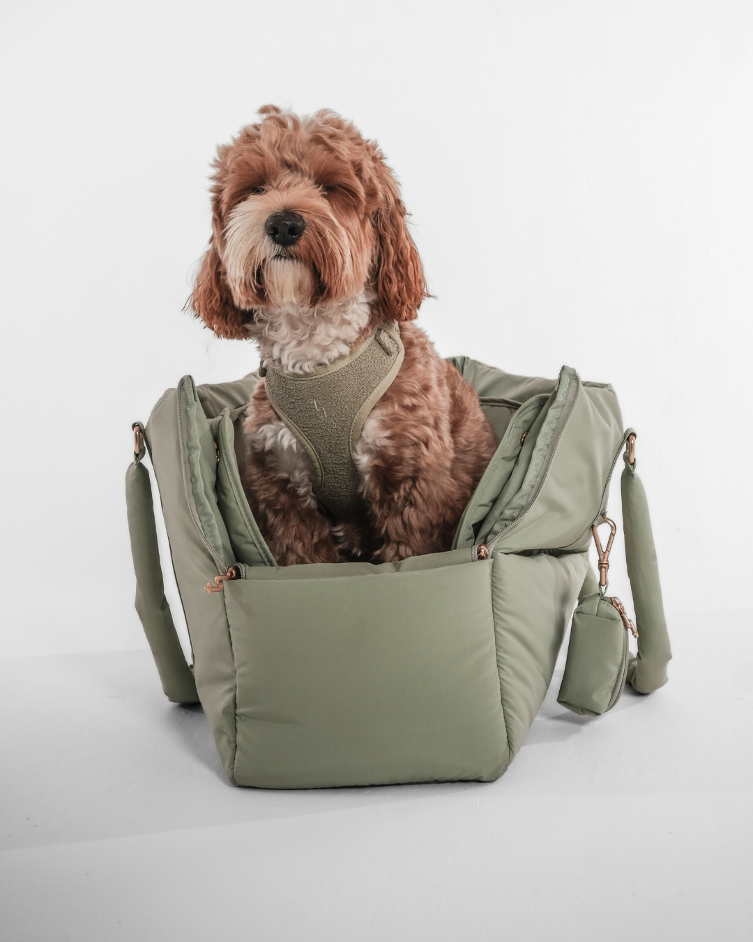 By Teddy The Puffer Carrier Matcha - Kutyahordozó táska