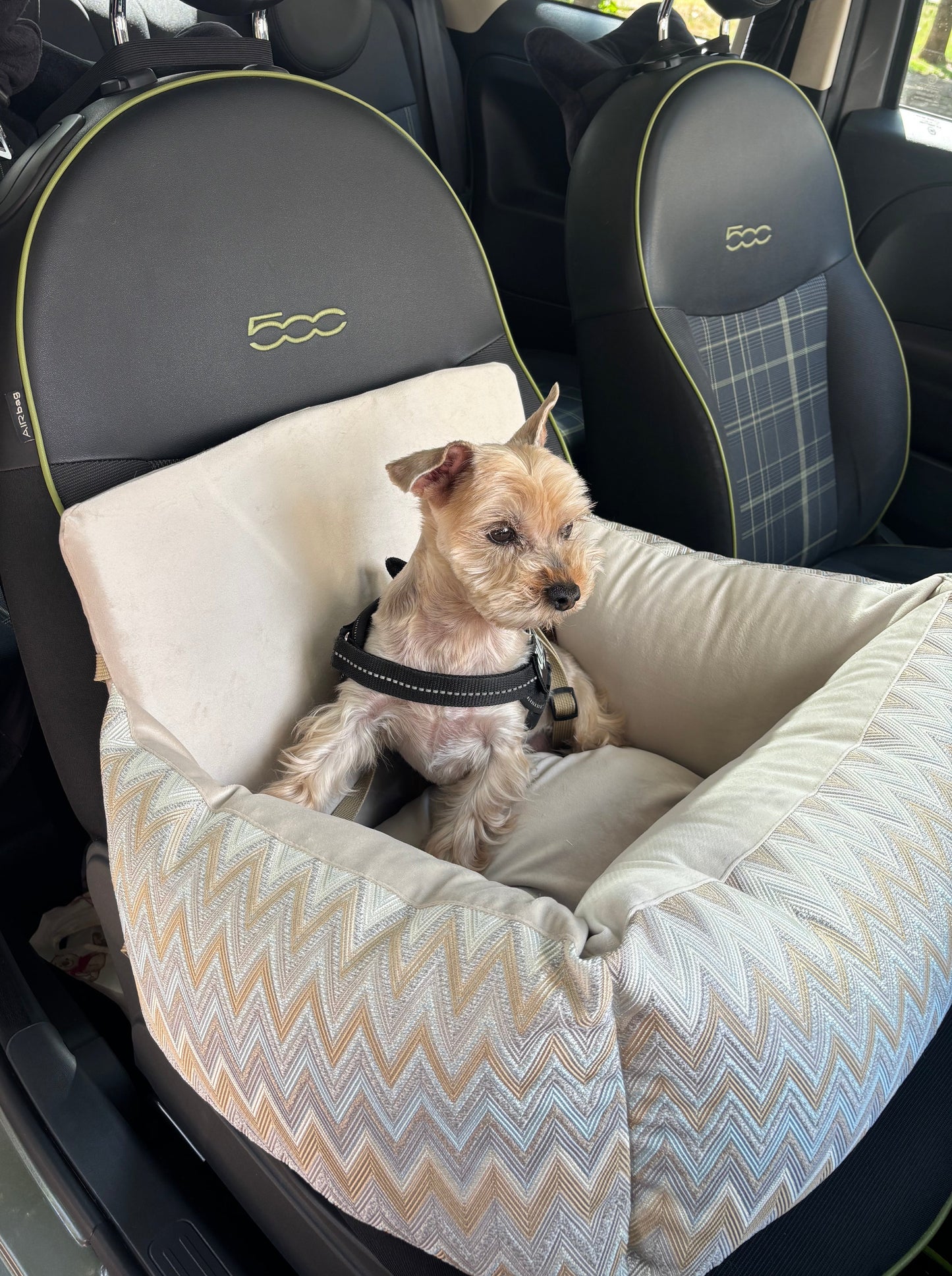 Elite Puppy kutya autósülés bézs színben