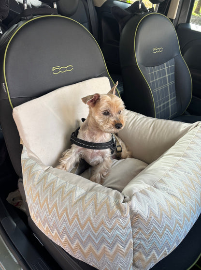 Elite Puppy kutya autósülés bézs színben