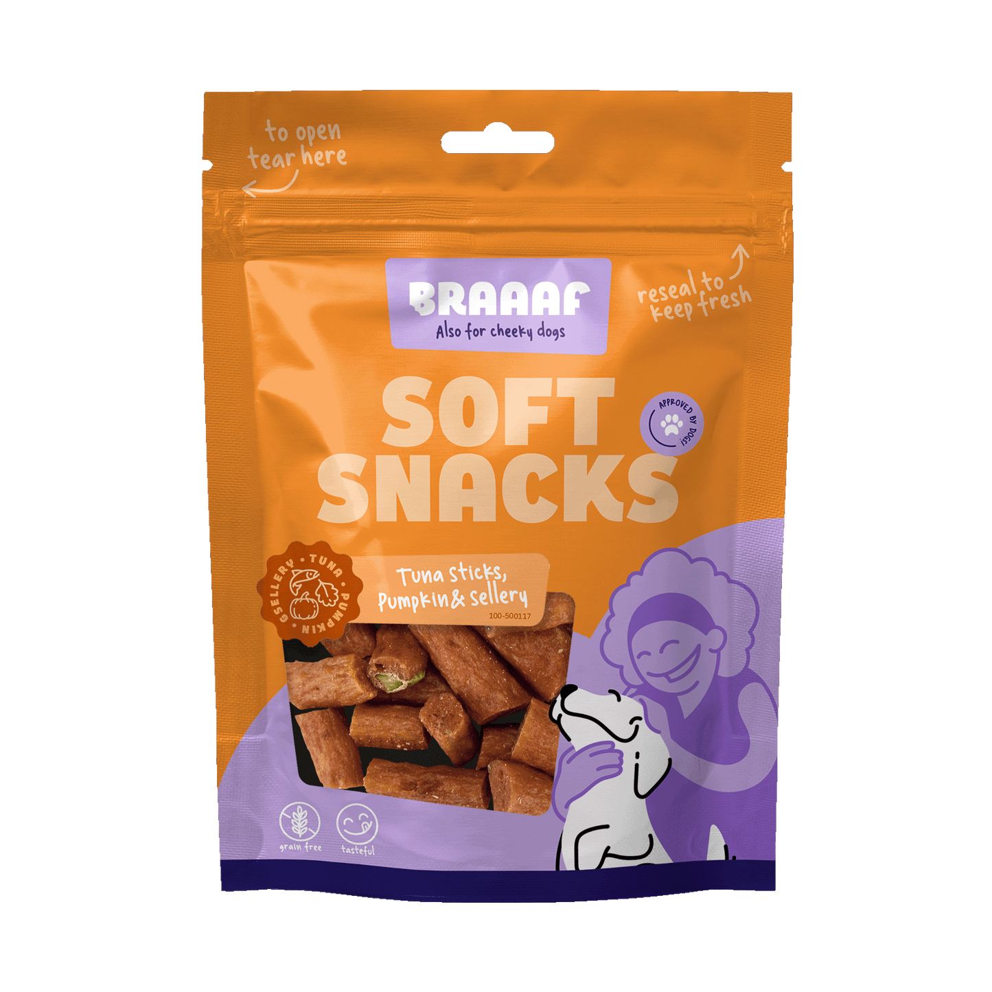 Braaaf Soft Snack Tonhallal, sütőtökkel és zellerrel