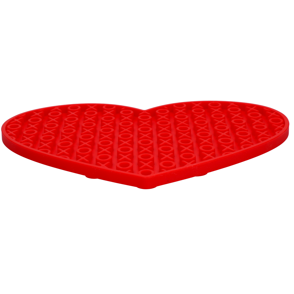 Eat Slow Live Longer Lick Mat Lovely Red