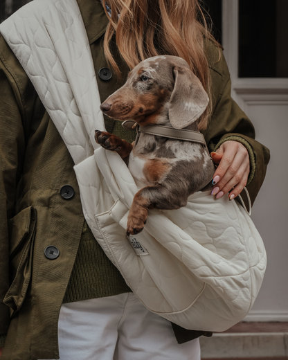 By Teddy Marshmallow | The Quilted Sling hordozó
