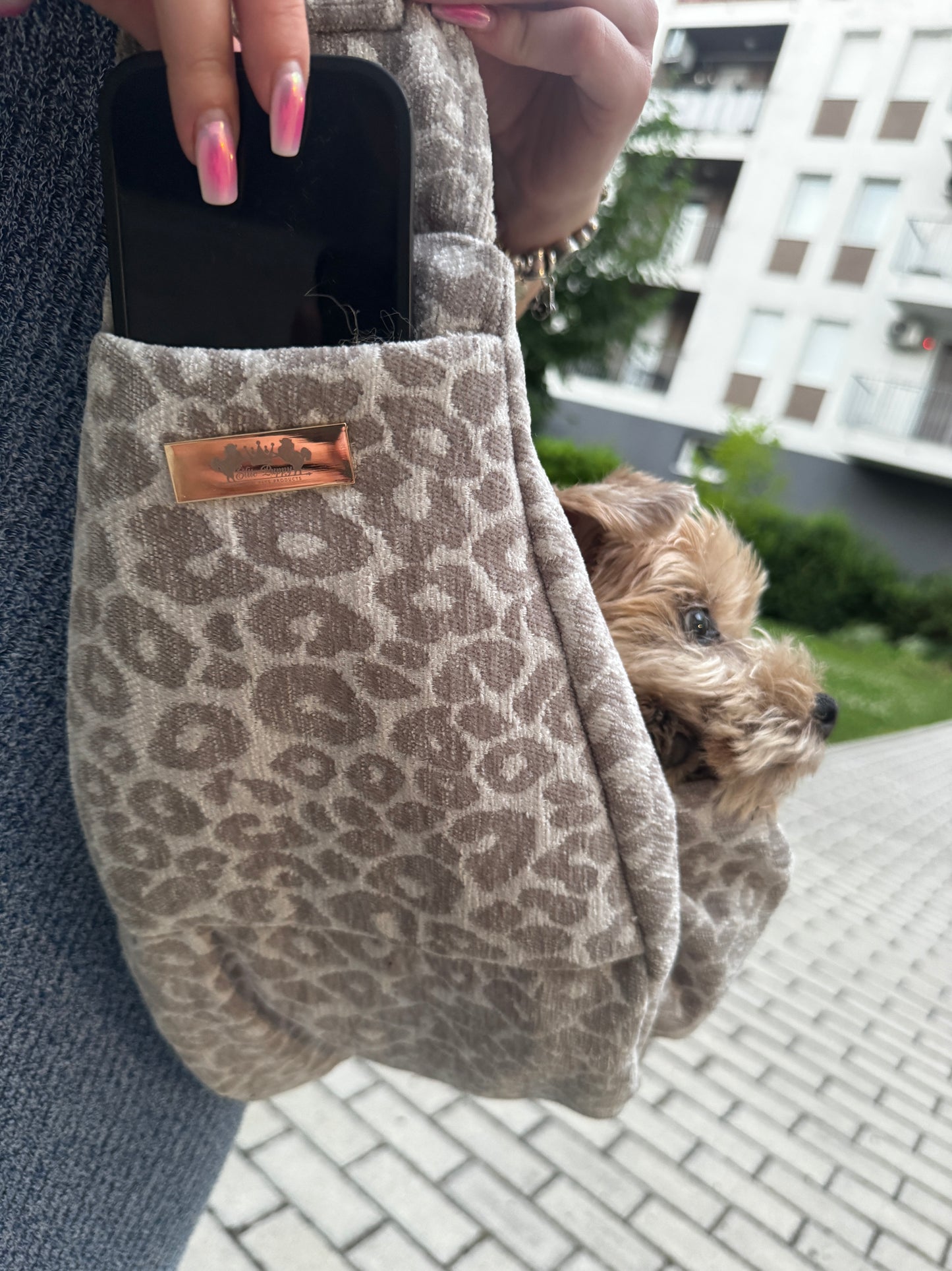 Elite Puppy Leopard print hordozó