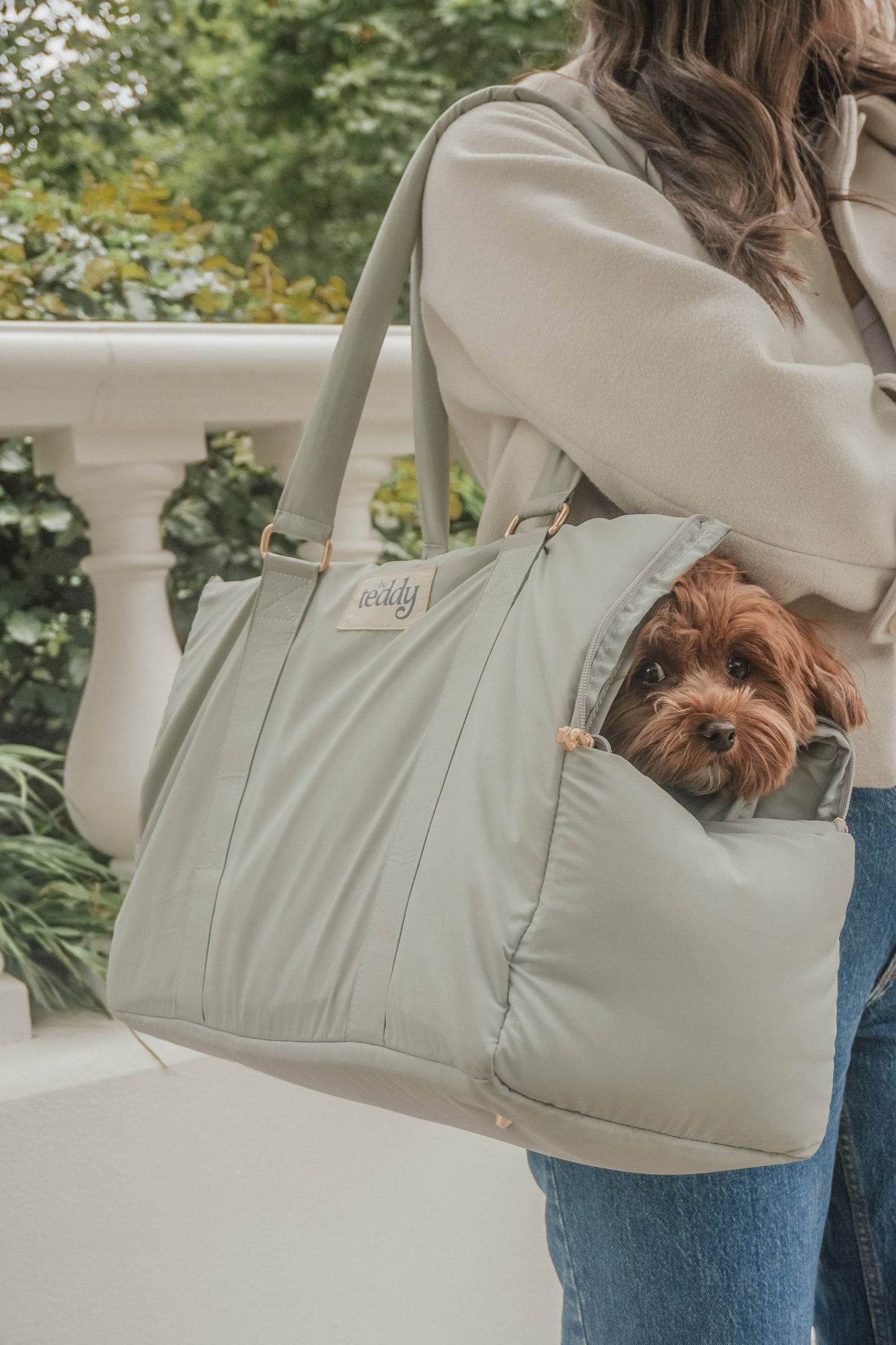 By Teddy The Puffer Carrier Matcha - Kutyahordozó táska