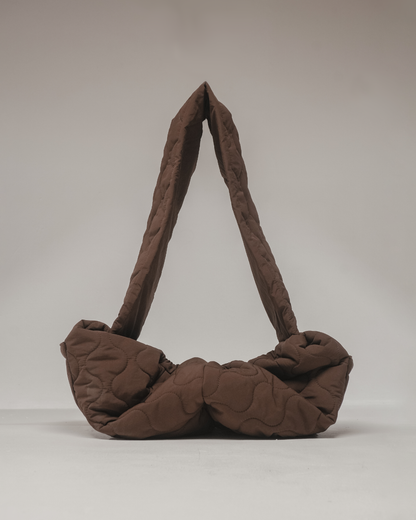 By Teddy Quilted Sling Kutyahordozó - Chocolate