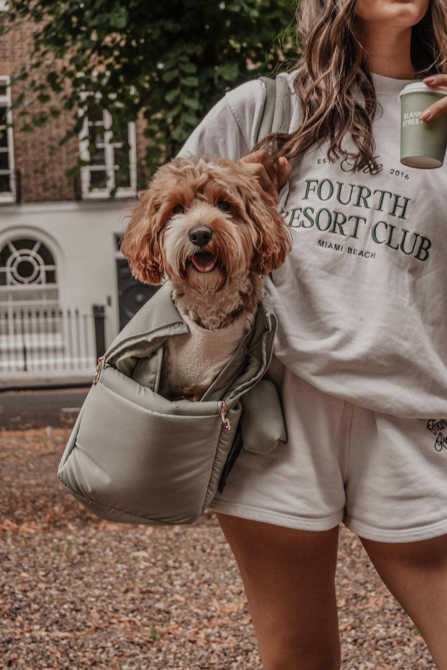 By Teddy The Puffer Carrier Matcha - Kutyahordozó táska