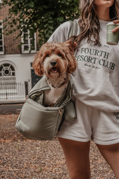 By Teddy The Puffer Carrier Matcha - Kutyahordozó táska