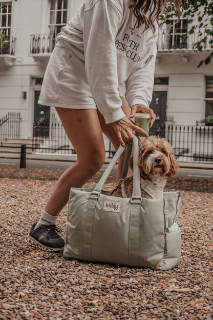 By Teddy The Puffer Carrier Matcha - Kutyahordozó táska
